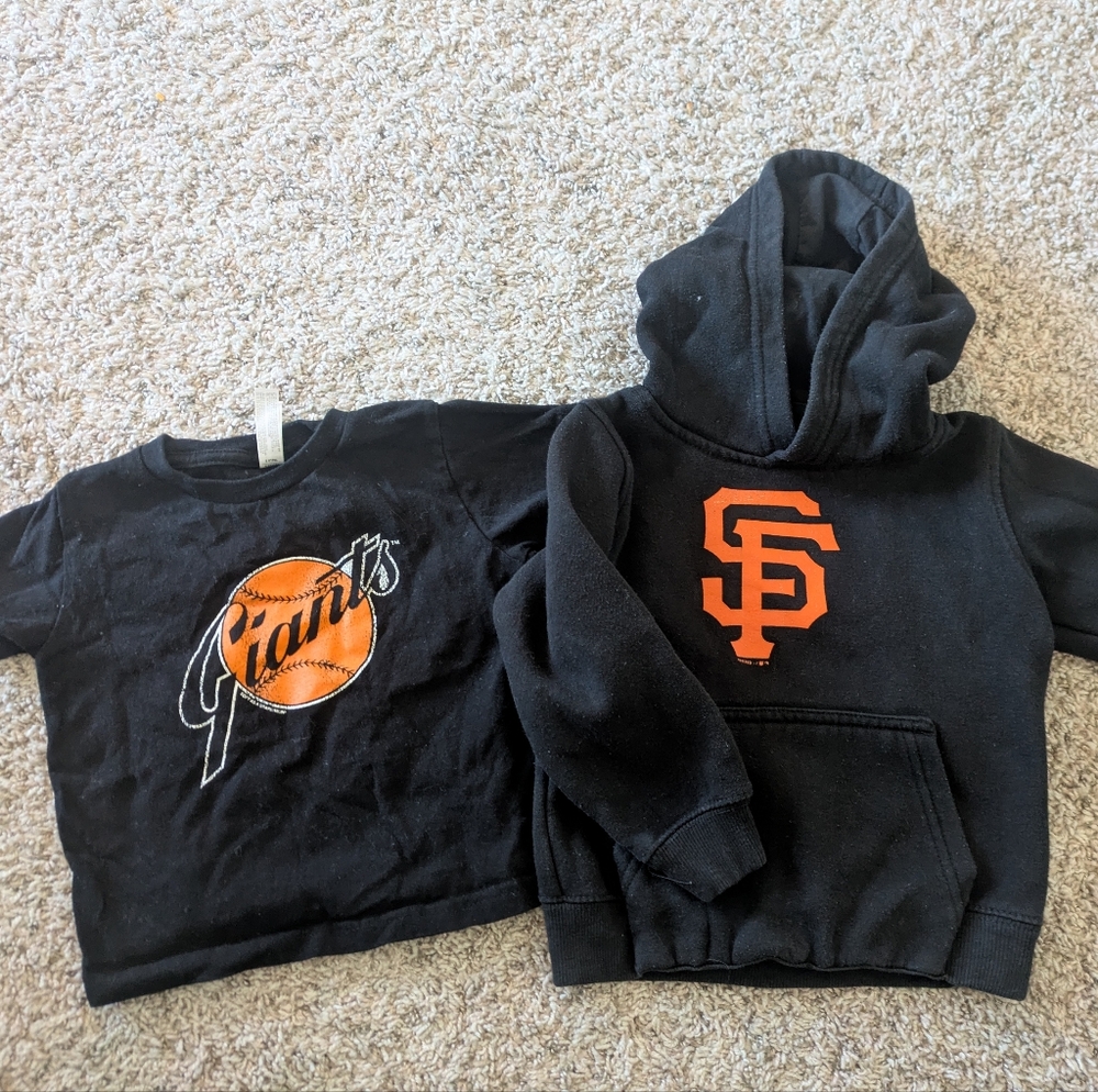 San Francisco Giants Tee Shirt & Sweatshirt Hoodie Set